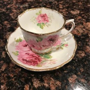 American Beauty Tea Cup & Saucer by Royal Albert.  No chips, cracks or crazing